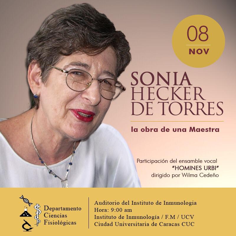 Homenaje a la Dra Sonia Hecker de Torres. APIU Invita