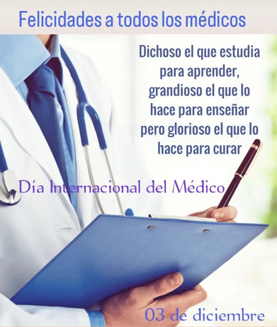 DIA INTERNACIONAL DEL MÉDICO